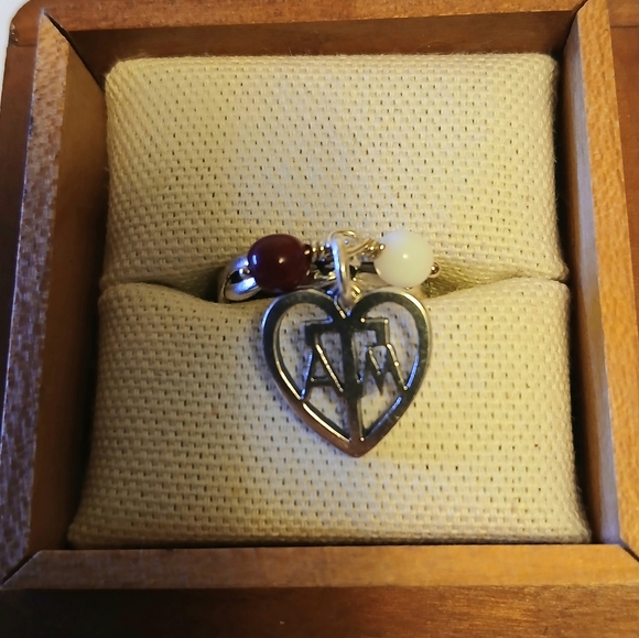 James Avery Retired Texas A&M Twisted Dangle Ring, size 7 - Picture 5 of 10